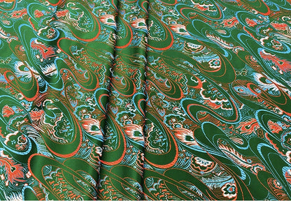 Phoenix Tail Silk Brocade Fabric: 29.5"W Upholstery & Sewing