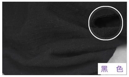 Linen Cotton Blend Fabric: Double Layer, 55" Wide, DIY Sewing