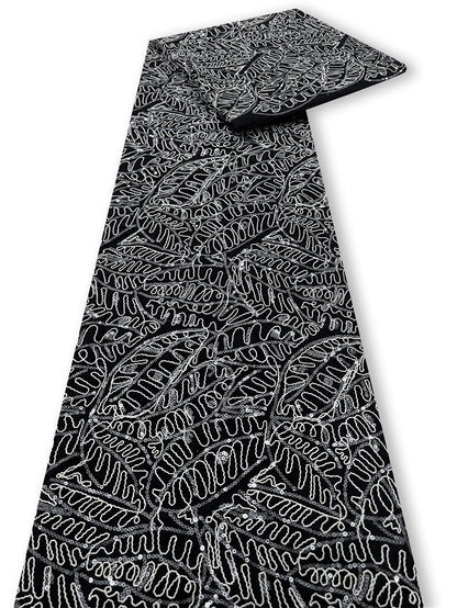 Tissu dentelle florale 3D : broderie pour mariage, bal de promo, qipao, confection de poupées