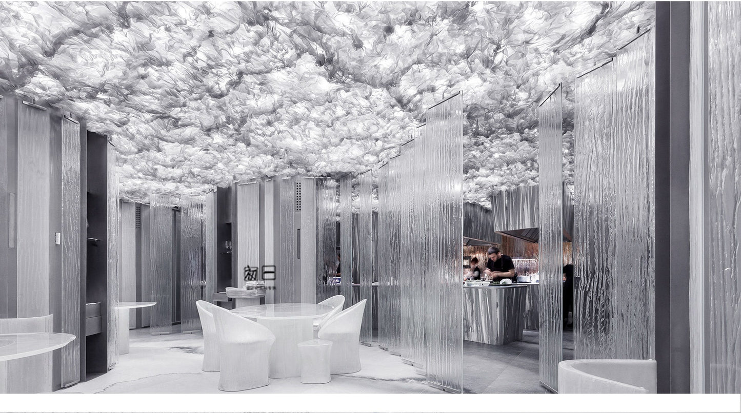 39"W Stainless Steel Wire Mesh Fabric, Modeling Steel Decoration