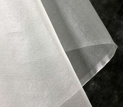Dyeable 100% Silk Organza Fabric: 6 Momme, 45" Wide