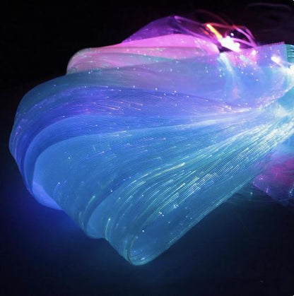 Fiber Optic Luminous Fabric: 70"W Glow-in-the-Dark Apparel, Prom & Wedding Decor - By The Meter