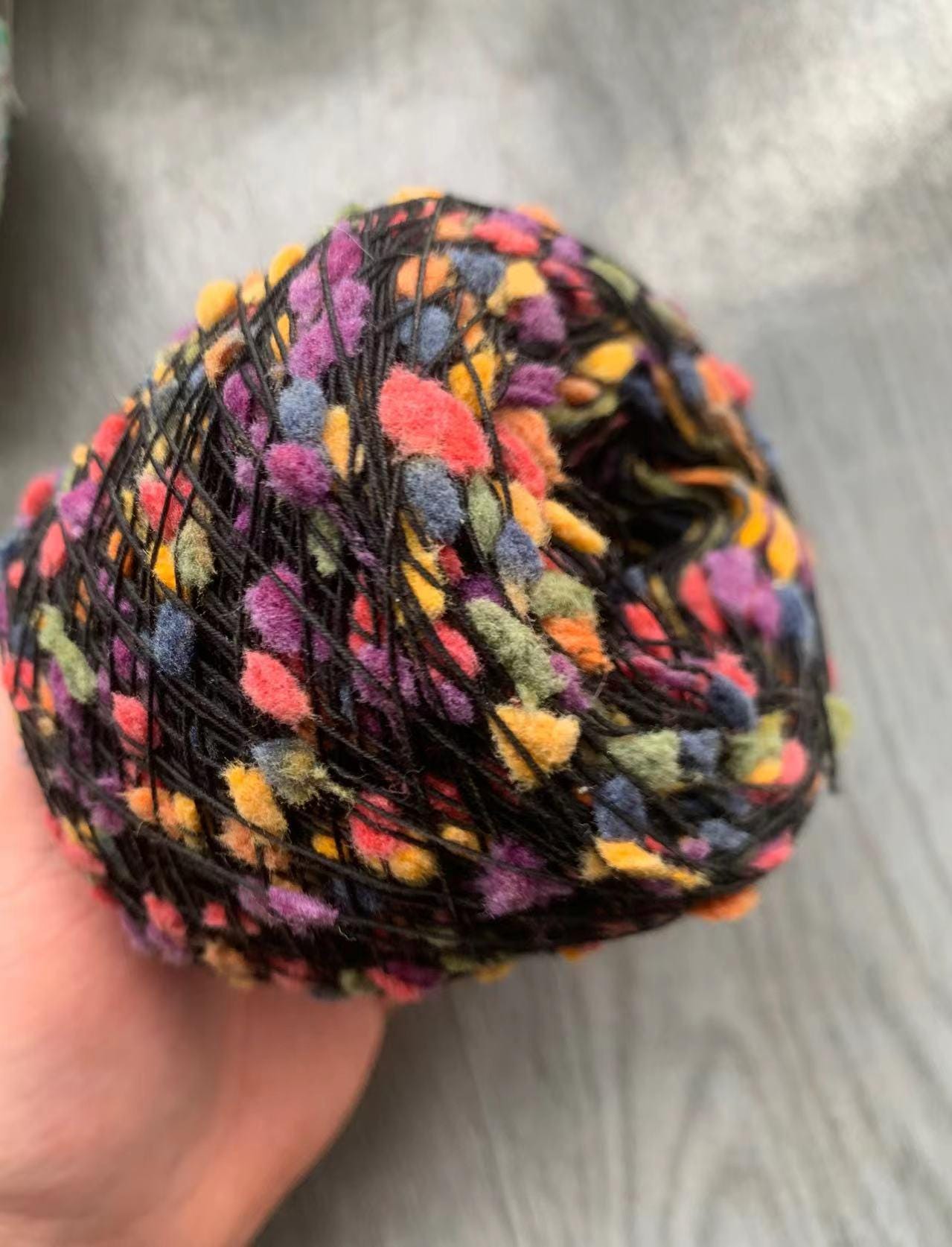 Handcrafted Candy-Colored Ping Pong Yarn: DIY Mixed Thread Wool Balls
