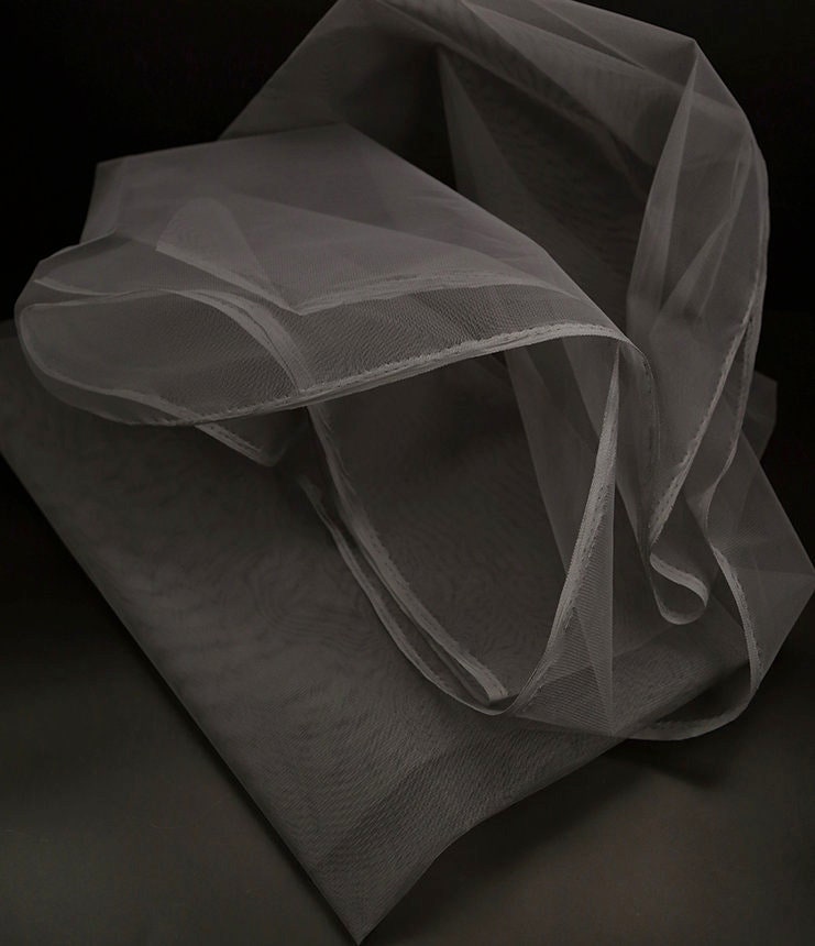 Stiff Organza Fabric: 62"W Designer Material for Gowns & Crafts