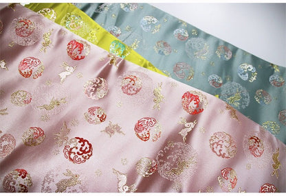 Rabbit Jacquard Silk Brocade Fabric: Costume, Upholstery, Decor - 57�ï