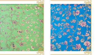 Floral Silk Brocade Fabric: Wedding Damask, Upholstery & Costume (By The Meter)