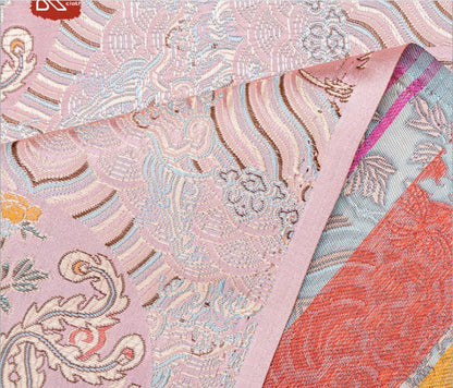 Phoenix Brocade Fabric: Sea Wave Silk Rayon Jacquard (29.5"/75cm)