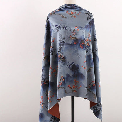 Tissu de gaze cantonaise en satin perlé à motifs floraux : tissu pour qipao cheongsam, 147 cm de large
