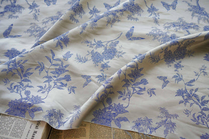 Floral Jacquard Brocade Fabric: 45"W Silk Rayon Blend