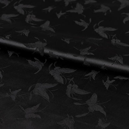 Tissu d'ameublement en rayonne jacquard satin damassé à motif papillon : largeur 59 pouces
