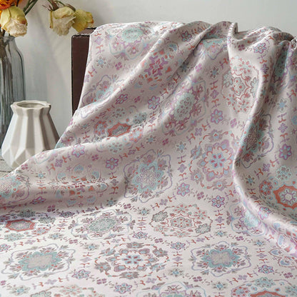 Azure Chinese Silk Brocade Fabric: Baoxiang Song Design, Sewing, Upholstery