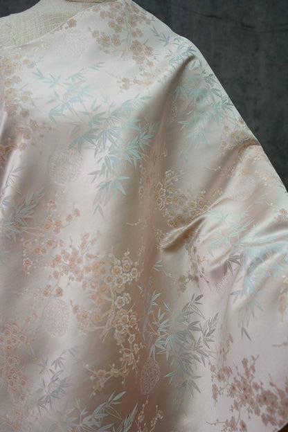 Bamboo Plum Brocade Fabric: 59" Wide Rayon Blend, Costume & Decor