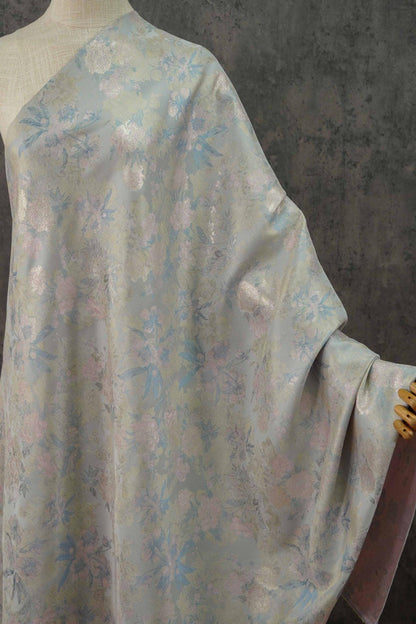 Gold Thread Floral Brocade Fabric: 63"W Chinese Jacquard Damask