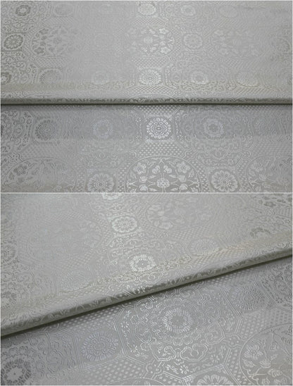 Plum Blossom Brocade Fabric: Chinese Silk Damask, Upholstery & Costume Sewing