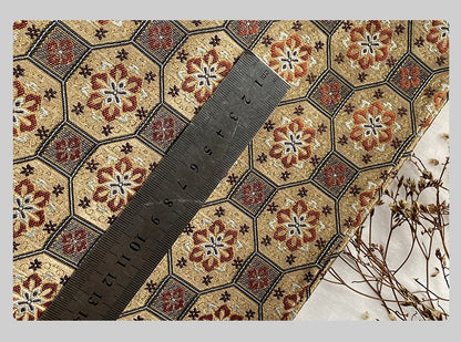 Floral Silk Brocade Fabric: Song Chinese Style, 57"/29"W