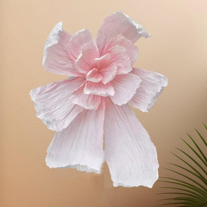 Giant Pleated Paper Flower: Handmade Wedding Backdrop Decoration