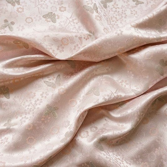 Gold Thread Jacquard Fabric: 3D Texture, 63" Wide, By The Meter