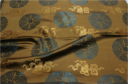 Chinese Brocade Fabric: Mongolian Gown Style, 29.5"W