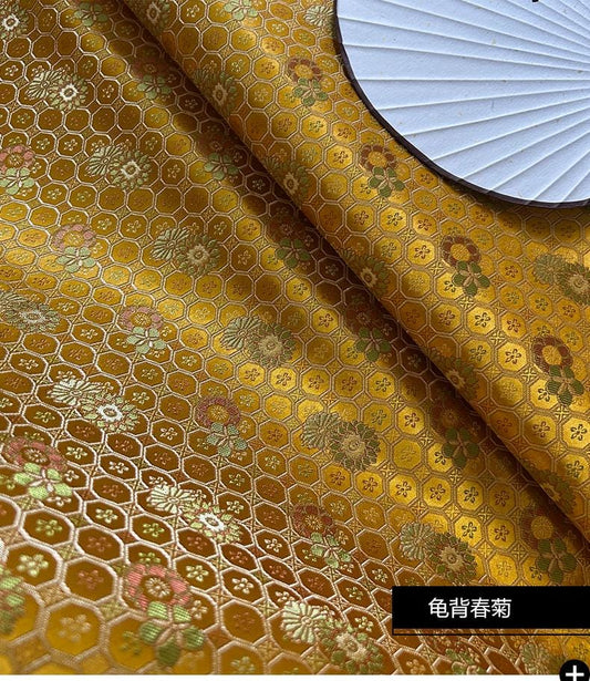 Tissu brocart Baoxiang de Dunhuang : robe tibétaine, cheongsam, ameublement