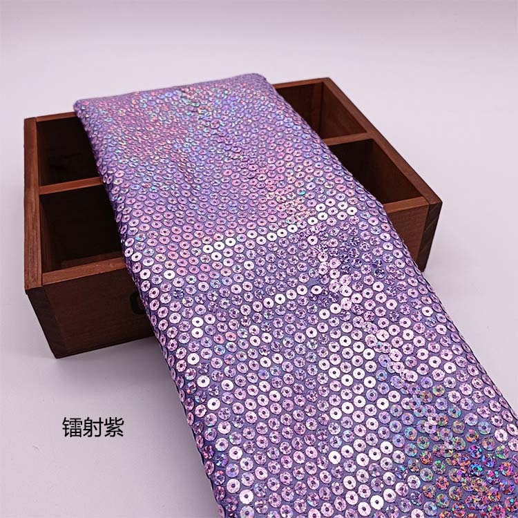 Iridescent Sequin Fabric: 3D Embroidery, Bridal Gown, Party Decor, 50" Wide