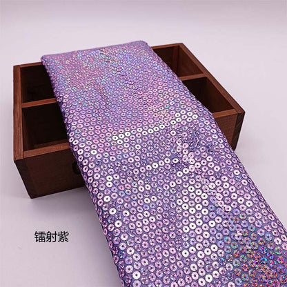 Iridescent Sequin Fabric: 3D Embroidery, Bridal Gown, Party Decor, 50" Wide