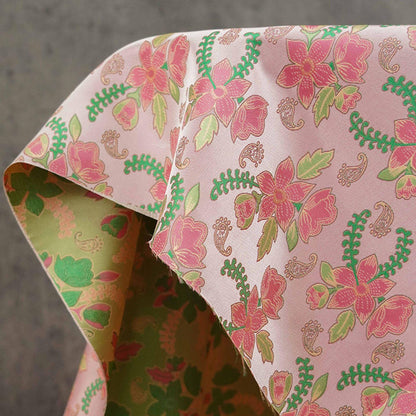 Peach Reverse Jacquard Fabric: 3D Upholstery, Costume, Decor - 66"W