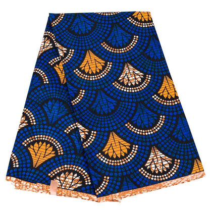 African Ankara Wax Print Fabric: Vibrant Colors, 6 Yards