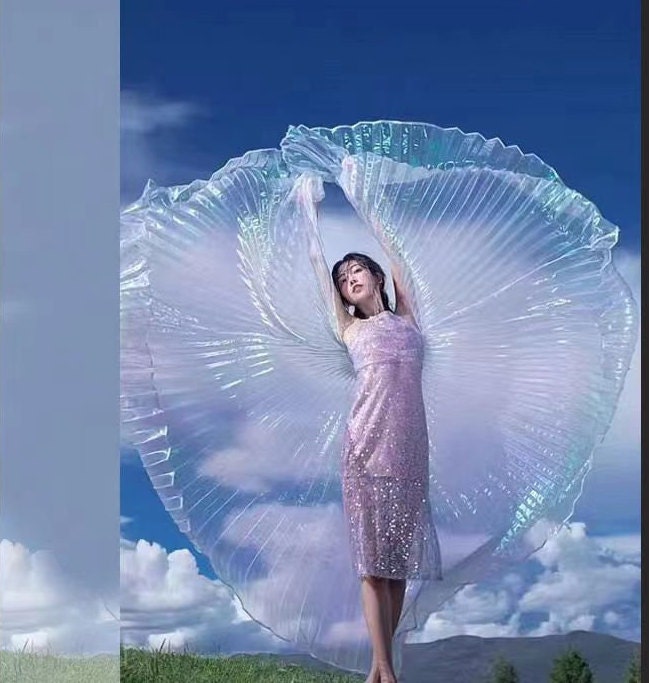 White Pleated Texture Fabric: 59"W Stiff Designer Fabric