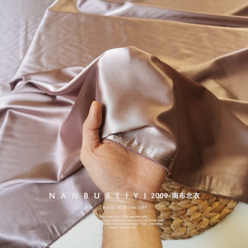 Satin Silk Fabric: 59" Wide, Solid Colors, Dress Craft Fabric