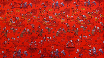 Ancient Baizi Brocade Fabric: 45"W Chinese Wedding Damask