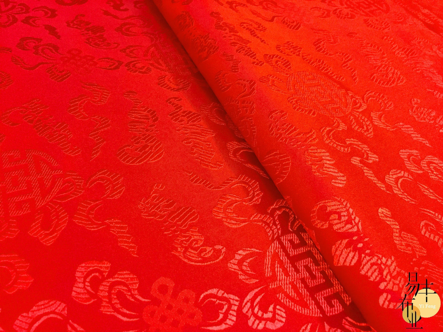 Brocade Fabric: Mongolian Style Tibetan Robe Decor, Eight Immortals Design