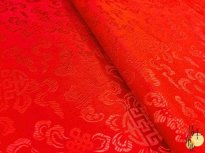 Brocade Fabric: Mongolian Style Tibetan Robe Decor, Eight Immortals Design