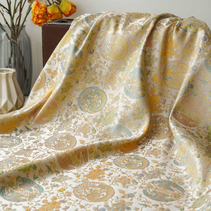 Tissu à motif Bada mongol : 165 cm de large, pour ameublement, costumes et décoration.