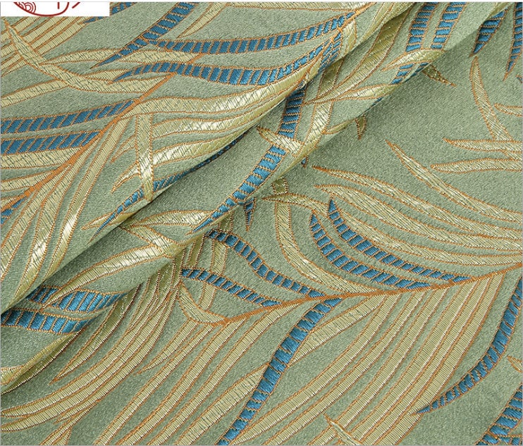 Cypripedium Brocade Fabric: Jacquard Cheongsam Qipao Cosplay Kimono Fabric