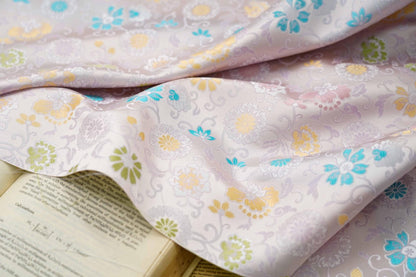 Floral Brocade Fabric: 63"W Daisy Design, Costume & Decor - Poppylollipop