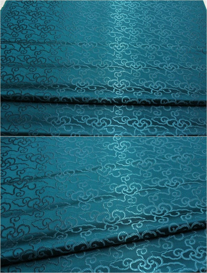 Cloud Brocade Fabric: Silk Rayon Jacquard, Costume Dress Material