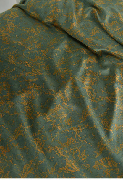 Tissu satin de coton bleu pierre : largeur 140 cm, pour rideaux et ameublement