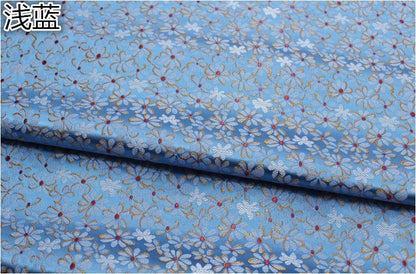 Tissu brocart de soie à motif marguerite : tissu de mariage chinois