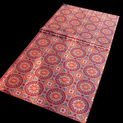 Tissu brocart Thangka exotique : satin jacquard tibétain (75 cm x 145 cm)