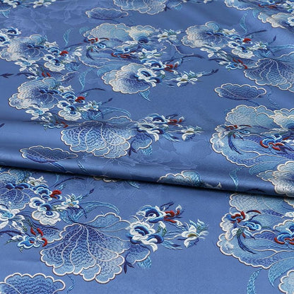 Tissu satin de soie pour thé : ameublement, costumes, rideaux de style chinois (150 cm de large)