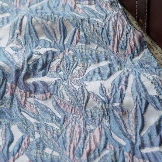 3D Abstract Floral Jacquard Fabric ��� Artistic Embossed Oil���Painting Style"Wide