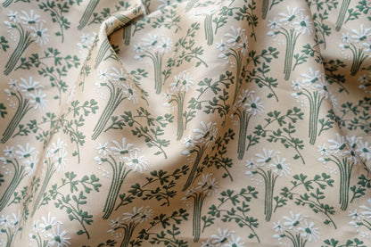 Floral Jacquard Fabric: Vintage Oil Painting Style, 55" Wide