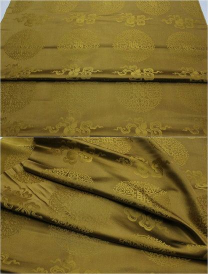 Chinese Brocade Fabric: Jacquard Silk Rayon Blend, Sewing Material
