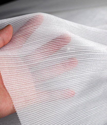 Pleated Hard Mesh Organza Fabric, 55" Wide, Stiff Texture