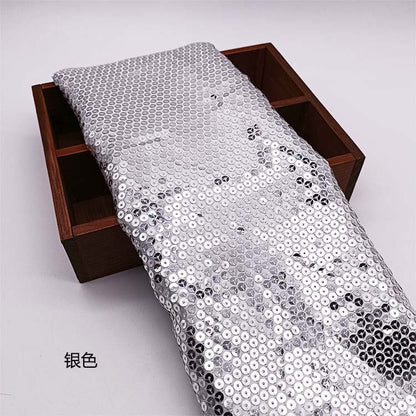 Iridescent Sequin Fabric: 3D Embroidery, Bridal Gown, Party Decor, 50" Wide