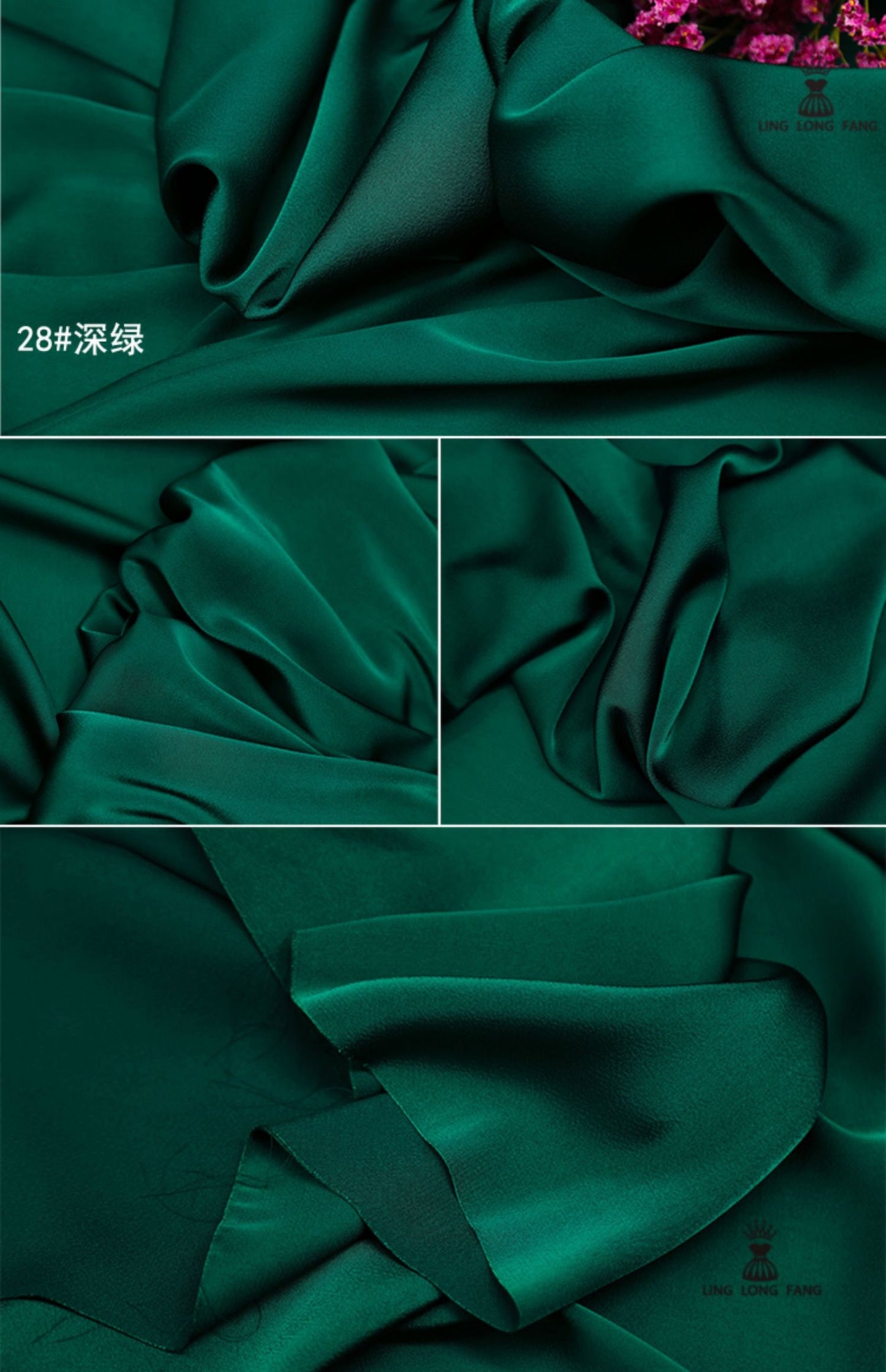 Tissu en satin de soie : couleurs unies, largeur 150 cm, tissu de luxe pour peignoir de mariage