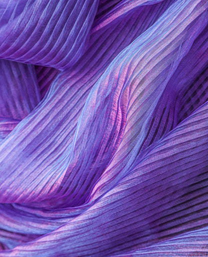 Reflective Organza Fabric: Mermaid Water Texture, 57" Wide