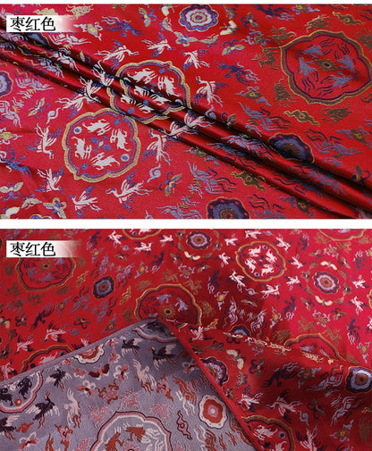 Tissu brocart tibétain : rayonne damassé mongole, 150 cm de large, couture, costume