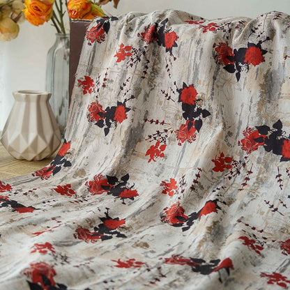 Floral 3D Jacquard Fabric: Bright Upholstery, Costume, Decor - 59" Wide