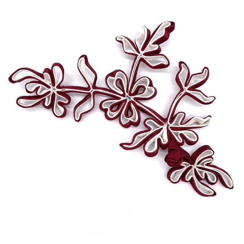 Handmade Satin Chinese Knot Buttons: Cheongsam Fasteners